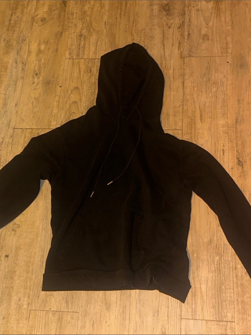 Fashion Nova Men's Black Hooded Shirt Jacket